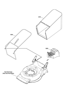 Bag And Mulch Group (881276) Diagram and Parts List for 881579-CXM550E 2013 Briggs and Stratton Lawn Mower